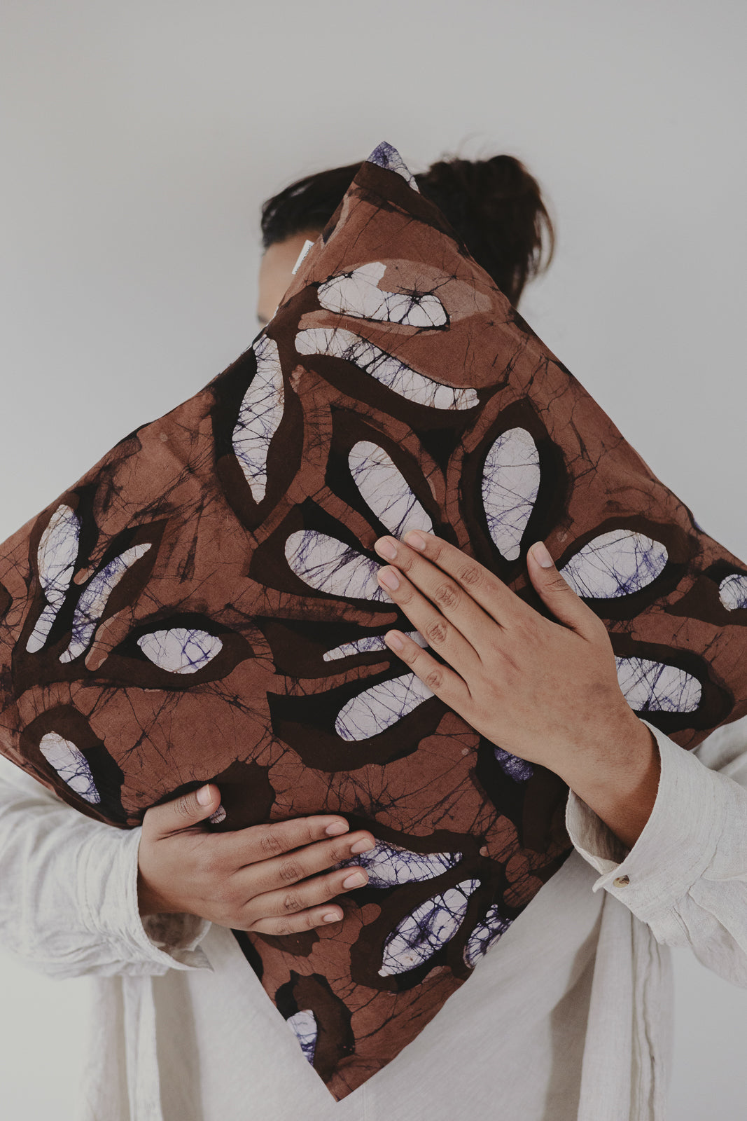 Biriyani Mal spiced brown cushion cover