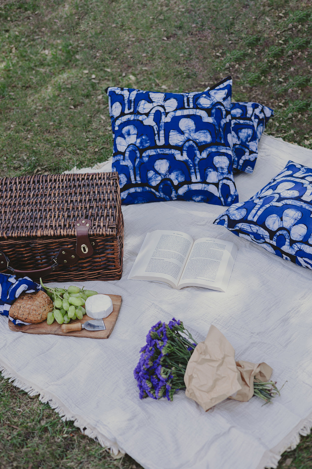 Kandyan Royal Blue cushion cover