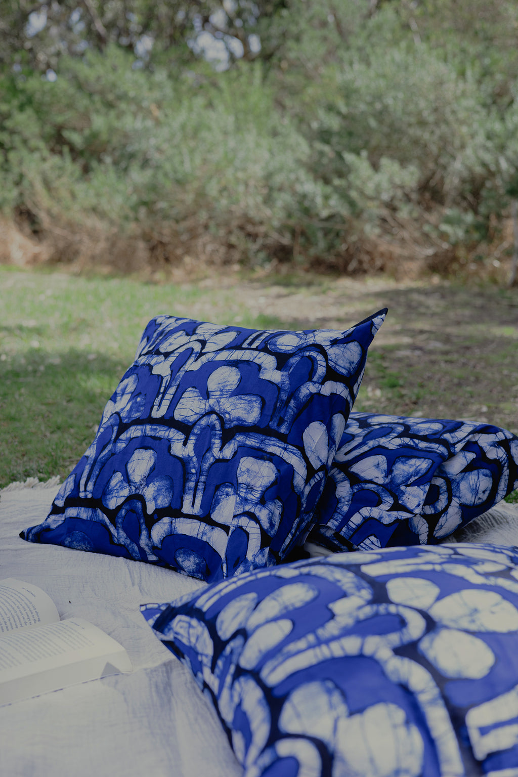 Kandyan Royal Blue cushion cover