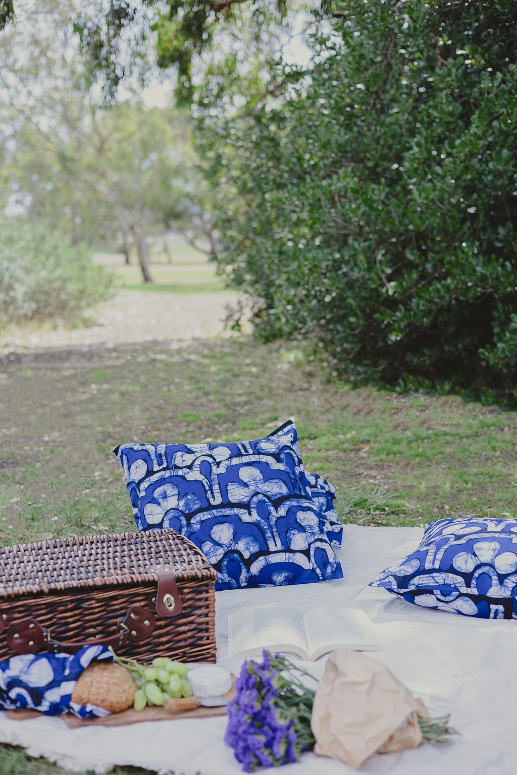 Kandyan Royal Blue cushion cover